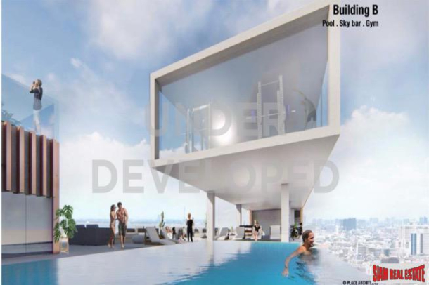 One Bedroom Duplex Development Built 500 M. from New Orange MRT Line in Rama 9-11
