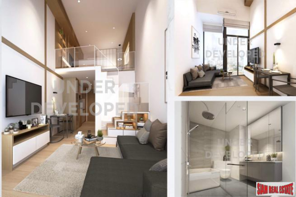One Bedroom Duplex Development Built 500 M. from New Orange MRT Line in Rama 9-5