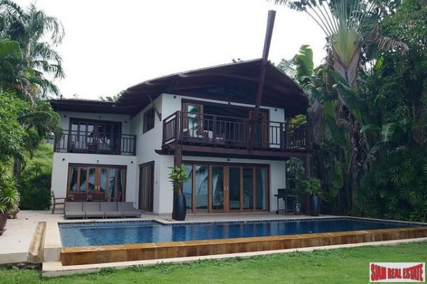 Three Bedroom Beachfront House for Rent in a Resort Atmosphere,  Koh Maprao, Phuket-1
