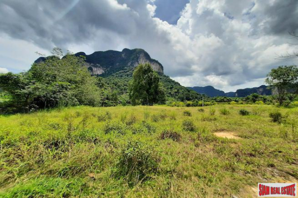 Over Four Rai of Flat Land and Beautiful Mountain Views for Sale in Khao Thong, Krabi-1