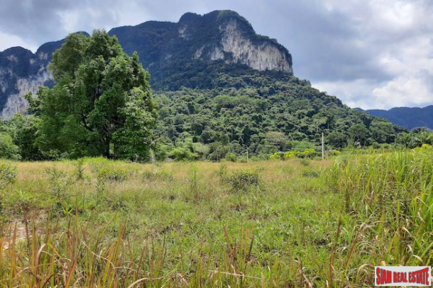 Over Four Rai of Flat Land and Beautiful Mountain Views for Sale in Khao Thong, Krabi-5