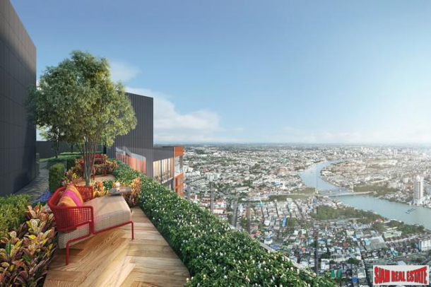 Pre-Sale of New High Rise with River and City Views Close to BTS and Icon Siam by Thailand Leading Developers - 1 Bed Units-12